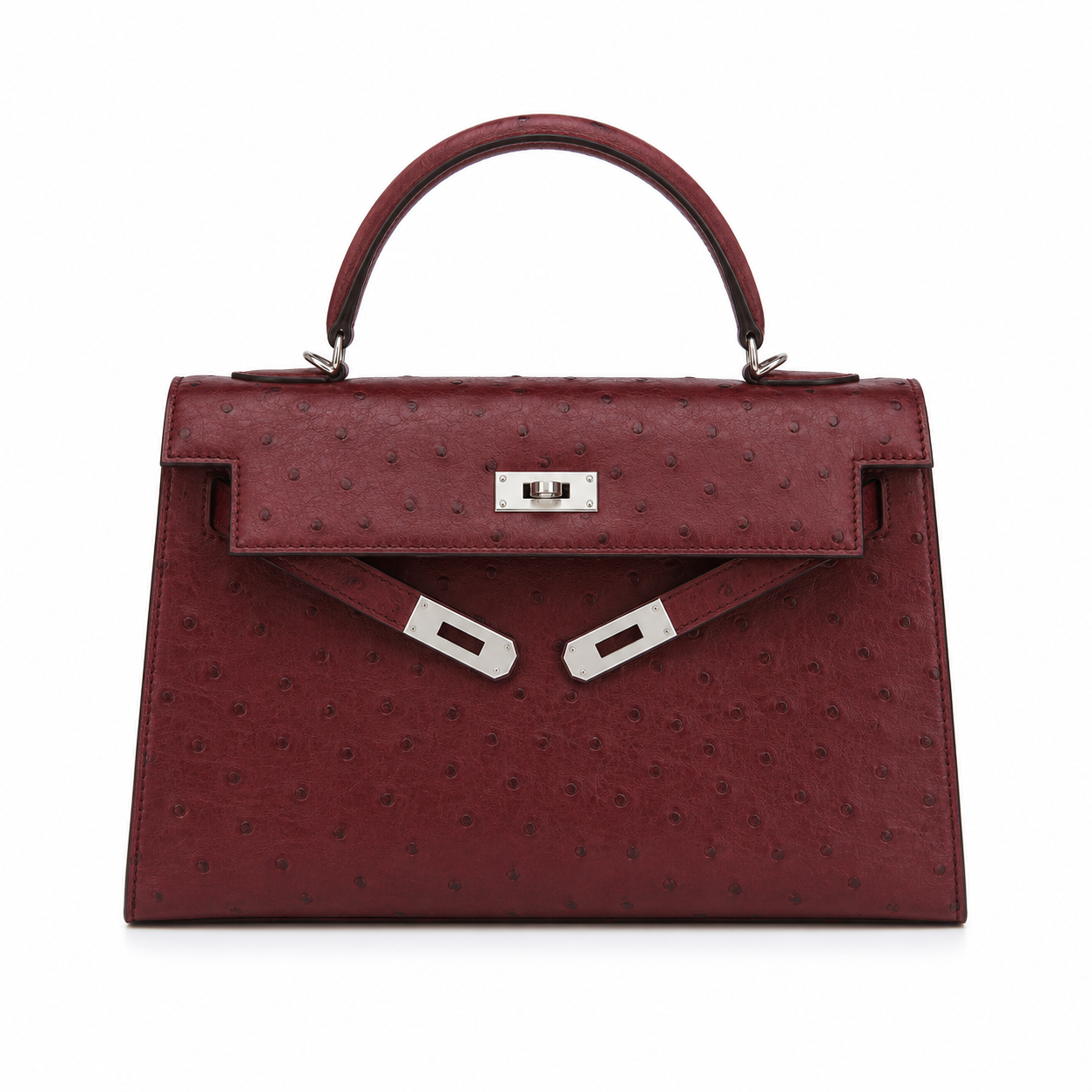 Sac Kly 22/25 cm autruche - arrivage entre 8 à 10 jours