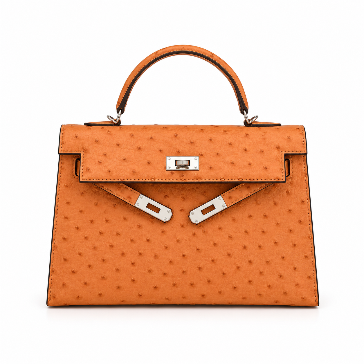 Sac Kly 22/25 cm autruche - arrivage entre 8 à 10 jours