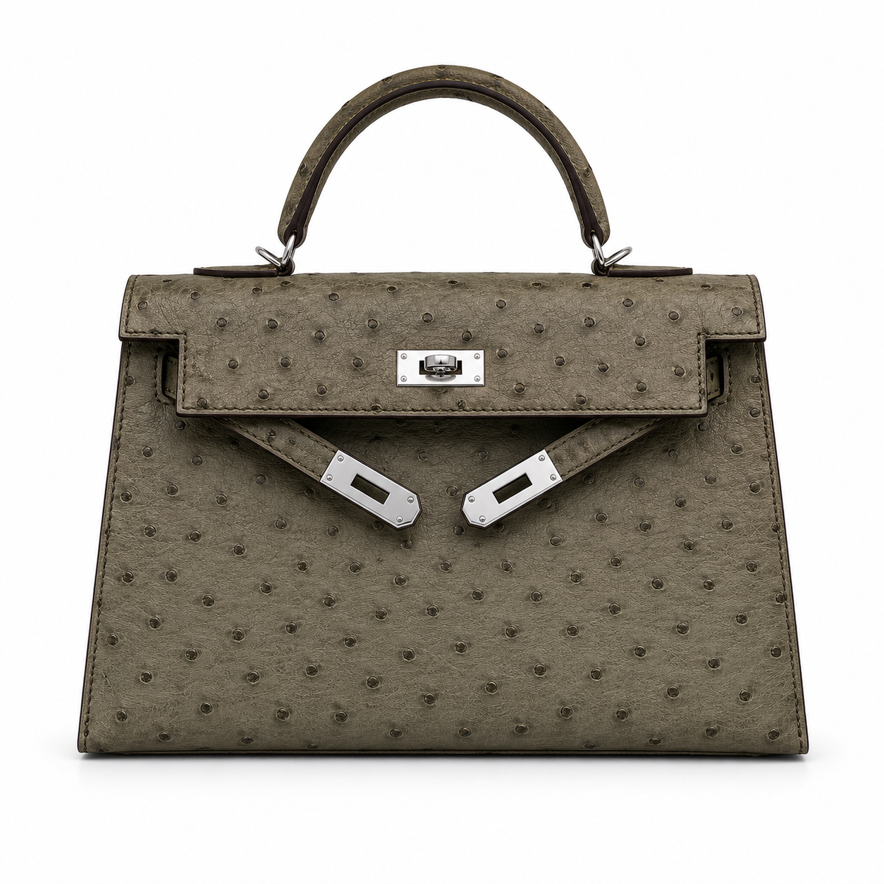 Sac Kly 22/25 cm autruche - arrivage entre 8 à 10 jours