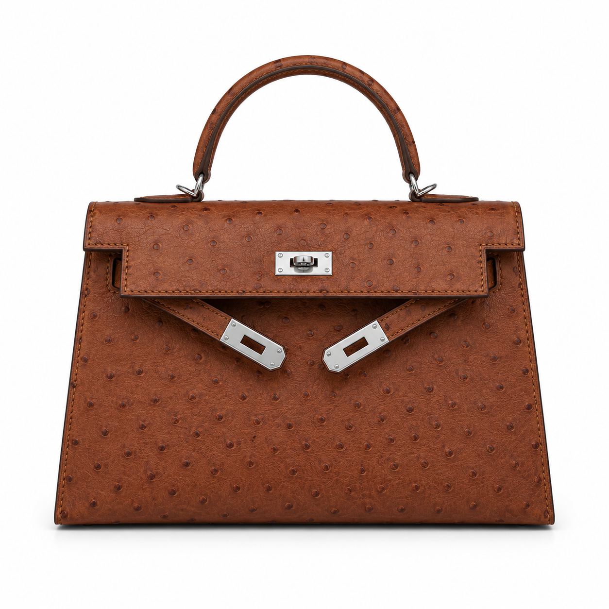 Sac Kly 22/25 cm autruche - arrivage entre 8 à 10 jours